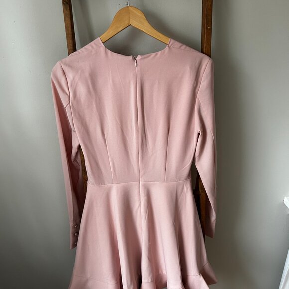 C/MEO Collective Long Sleeve Pink Ruffle Dress - Picture 4 of 5